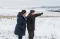 The Yahad team leader with a witness at the execution site near Stare Misto. ©Les Kasyanov/Yahad – In Unum