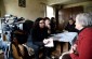 The Yahad team during an interview. ©Kate Kornberg/Yahad - In Unum