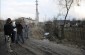 The Yahad - In Unum team with Stanislav R. near the execution. ©Nicolas Tkatchouk/Yahad - In Unum