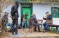 The Yahad team with a witness during an interview at his house. ©Les Kasyanov/Yahad - In Unum