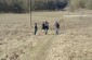 The Yahad team interviewing a witness near the Dubysa River. ©Cristian Monterroso/Yahad - In Unum