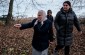 Volodymyra M., born in 1932, with the Yahad team at one of the execution sites in the forest. ©Les Kasyanov/Yahad - In Unum