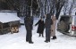 The Yahad team with a witness near one of the execution sites. ©Nicolas Tkatchouk/Yahad – In Unum