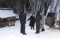 The Yahad team with a witness near one of the execution sites. ©Nicolas Tkatchouk/Yahad – In Unum