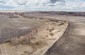 A drone view of the former anti-tank ditch where about 30 Jews were killed in September 1941. ©Les Kasyanov/Yahad - In Unum