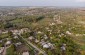 A drone view of the former ghetto site, located in the residential area of the Jews in Dhzuryn. In 1943 about 4,000 Jews lived here. ©Les Kasyanov/Yahad-In Unum