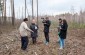 The Yahad team during an interview with a witness at the execution site of 40 Soviet citizens, most probably Jews. ©Les Kasyanov/Yahad - In Unum