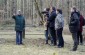 Stefonas D., born in 1931, with the Yahad team at the killing site in the Kurpiškė Forest. ©Cristian Monterroso/Yahad - In Unum