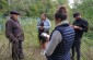 The Yahad team with the witness at the execution site.  ©Les Kasyanov/Yahad - In Unum