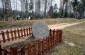 The execution site of 10 Jews of Kaltanėnai, killed in July 1941 near the Catholic cemetery. According to the monument, the massacre was committed by German murderers and their henchmen. ©Kate Kornberg/Yahad - In Unum
