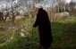 Elena Z., born in 1928, showing to the Yahad team the former location of the synagogue in Obeliai. There, she saw Germans tearing up Jewish holy books and white robes used for prayer. ©Cristian Monterroso/Yahad - In Unum