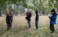 Olha K., born in 1931, showing the execution site to the Yahad team. ©Les Kasyanov/Yahad - In Unum