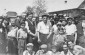 May 1942. Group portrait of Jewish men and children in the Kolbuszowa ghetto. ©Photo Credit:United States Holocaust Memorial Museum, courtesy of Max Horowitz