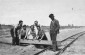 April 1942. Polish Jews at forced labor in Kolbuszowa. ©Photo Credit: United States Holocaust Memorial Museum, courtesy of Max Notowitz