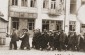 Jewish columns guarded by German soldiers being marched through Kamianets to the execution site. The killings were conducted on August 27 and August 28, 1941. © United States Holocaust Memorial Museum, courtesy of Ivan Sved