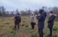 The Yahad team at the execution site of Jews in Chorny Ostriv. ©Les Kasyanov/Yahad-In Unum