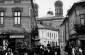 The great synagogue in Ivano-Frankivsk, view from the market place, 20th century  © Public domain, Wikipedia