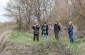 The Yahad team with a witness near the mass grave.  ©Les Kasyanov/Yahad - In Unum