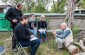 The Yahad team during an interview with a local witness. ©Les Kasyanov/Yahad - In Unum.