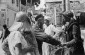 Close-up of Jews buying and selling in an open air market in Kazimierz Dolny (1938) © USHMM Photo archives
